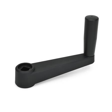 Otto Ganter Cranked Handle Plastic, GN 570.1